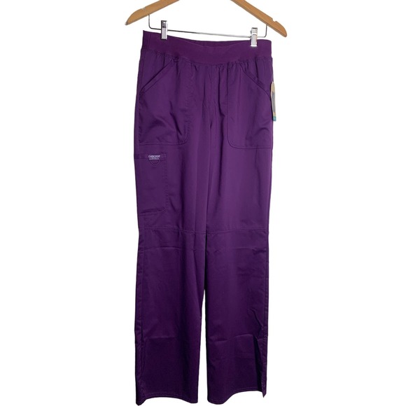Cherokee Workwear Revolution Women's Knit Waist Cargo Scrub Pants WW110T Sz ST - Picture 1 of 9